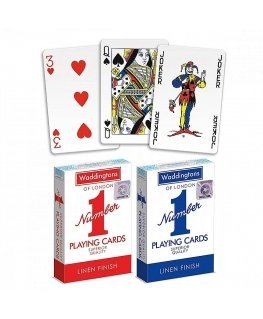 Deck of cards Waddingtons No.1 Red / Blue