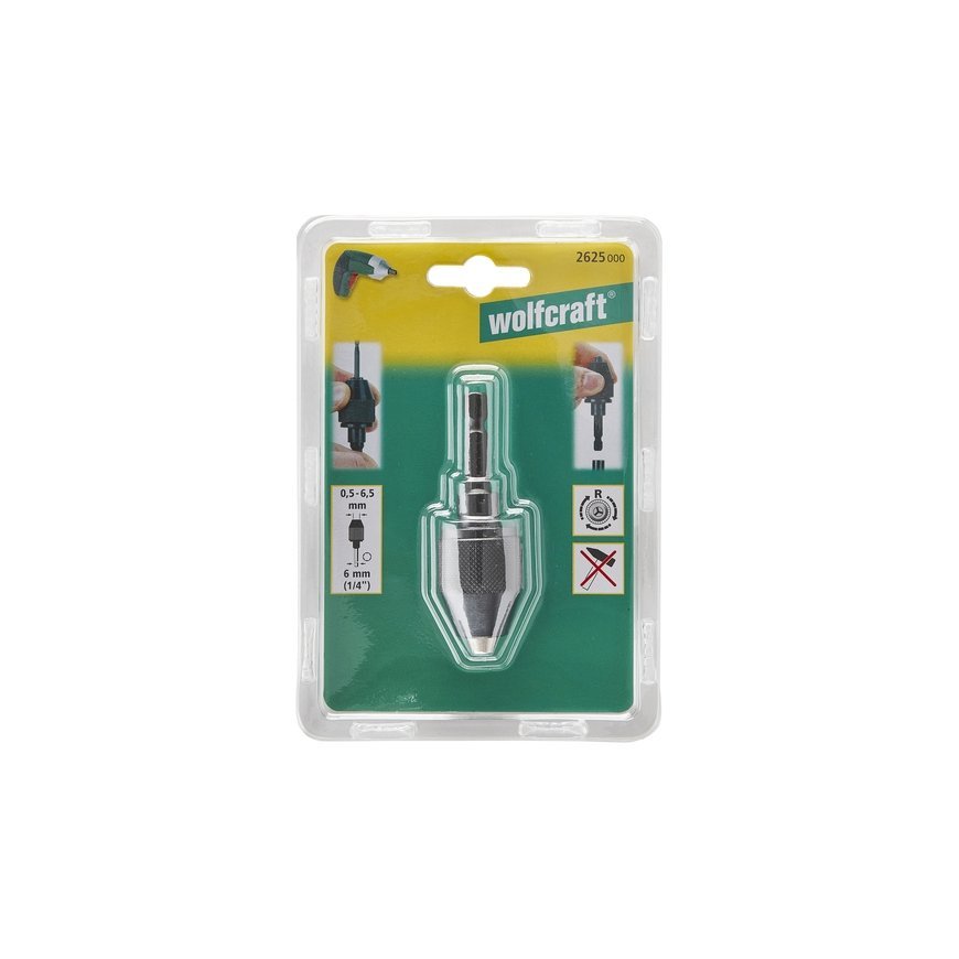 Uchwyt wiertarski szybkomocujący Wolfcraft 0,5-6,5mm – 2