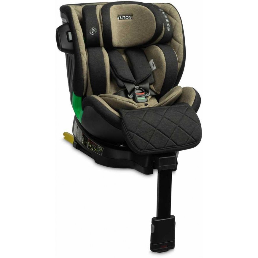 Caretero Turox - fotelik automobilinis i-Size 40-150 cm | Khaki
