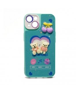 Apple iPhone 15 EPOXY CARTOON COVER Blue