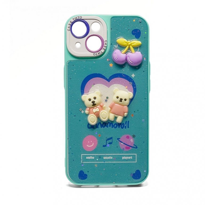 Apple iPhone 15 EPOXY CARTOON COVER Blue