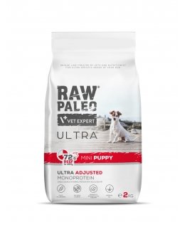 VET EXPERT RAW PALEO Ultra Mini Adult Beef - kuiv koeratoit - 8 kg