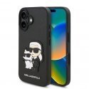 Karl Lagerfeld PU Saffiano Karl and Choupette Case for iPhone 16