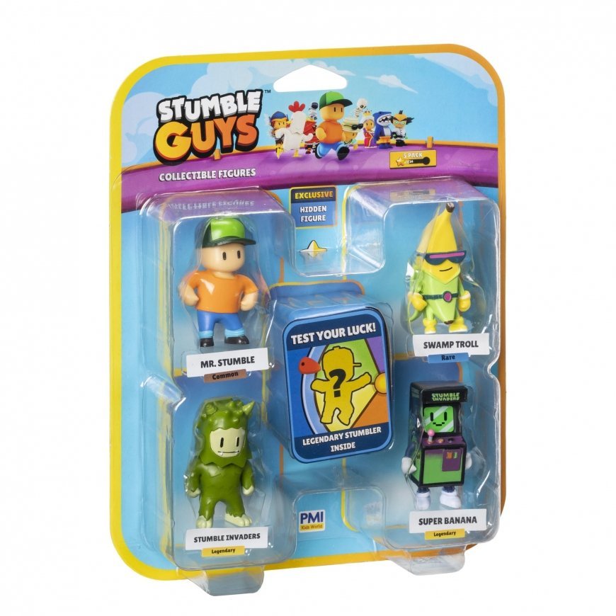 STUMBLE GUYS figuuride 5-pakk, 6 cm