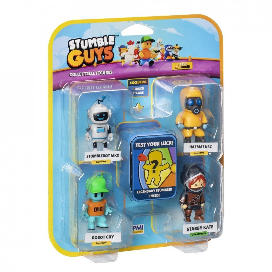 STUMBLE GUYS figuuride 5-pakk, 6 cm – 5