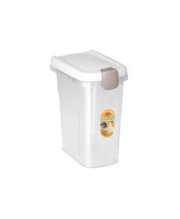 Container for pet food storage 6kg 15L 33x22x41cm transparent|wh