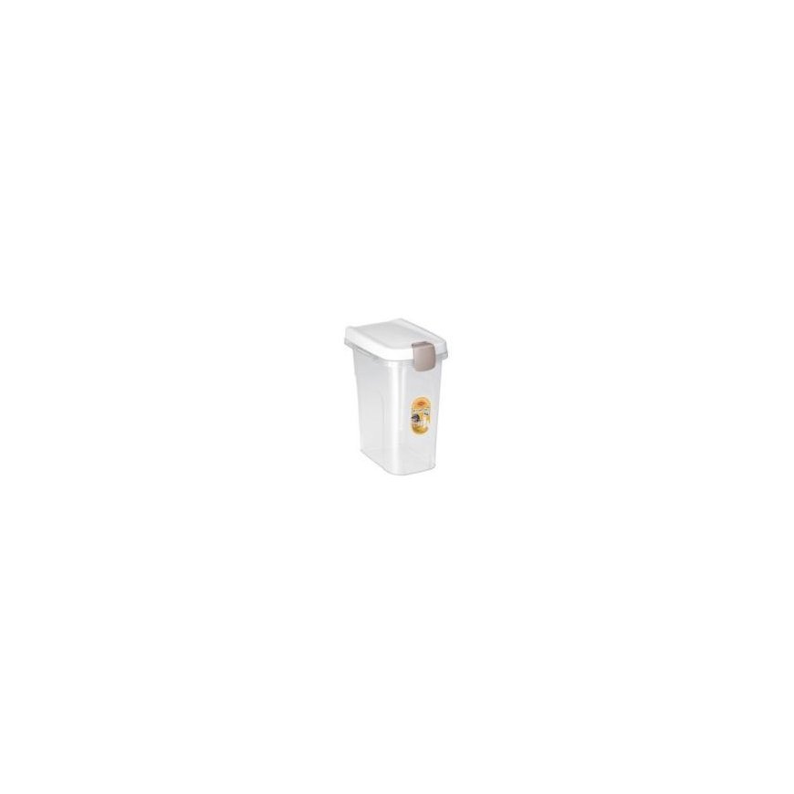 Container for pet food storage 6kg 15L 33x22x41cm transparent|wh