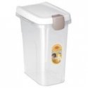 Container for pet food storage 6kg 15L 33x22x41cm transparent|wh Container for pet food storage 6kg 15L 33x22x41cm transparent|wh