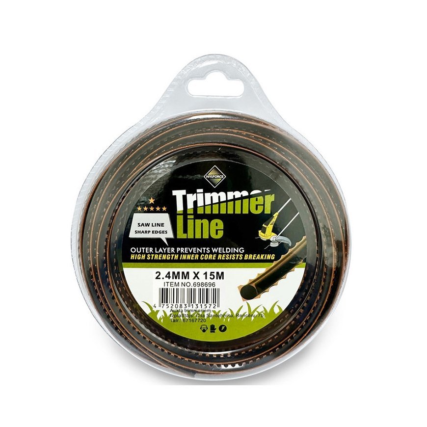 Trimmer cord 2.0mm*15m square