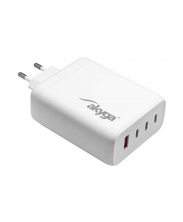Wall charger Akyga AK-CH-24 140W 3x USB-C + USB-A PD GaN 5-28V |