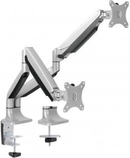 Mozi Dual Display Gas Spring Desk Stand for two monitors