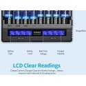 Xtar universal 8 x Li-ion and Ni-MH battery charger with LCD display VC8S