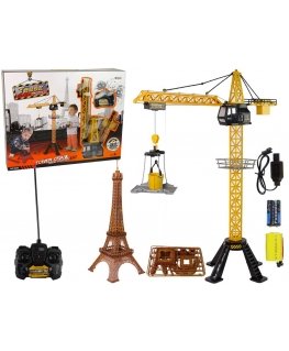 Lean Cars Construction Crane R/C Remote Control 90cm Eiffel Tower Construction