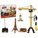 Lean Cars Statybinis kranas Valdomas R/C nuotolinio valdymo pulteliu 90 cm aukščio Eifelio bokšto konstrukcija Lean Cars Statybinis kranas Valdomas R/C nuotolinio valdymo pulteliu 90 cm aukščio Eifelio bokšto konstrukcija