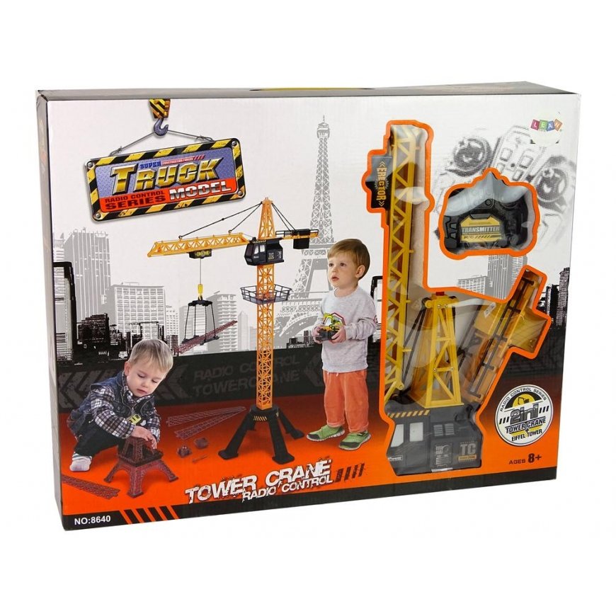 Lean Cars Construction Crane R/C Remote Control 90cm Eiffel Tower Construction – 5