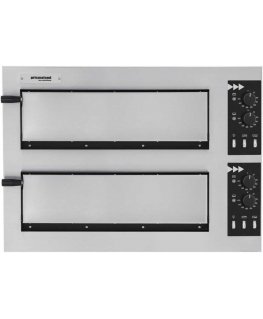 Elektrinė krosnelė Prismafood Piec do pizzy 2-komorowy na 2 pizze śr. 45 cm BASIC 2/50 VETRO 6000 W