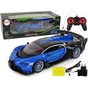 Lean Toys Lean Radijo bangomis valdomas automobilis Bugatti mėlynas Lean Toys Lean Radijo bangomis valdomas automobilis Bugatti mėlynas