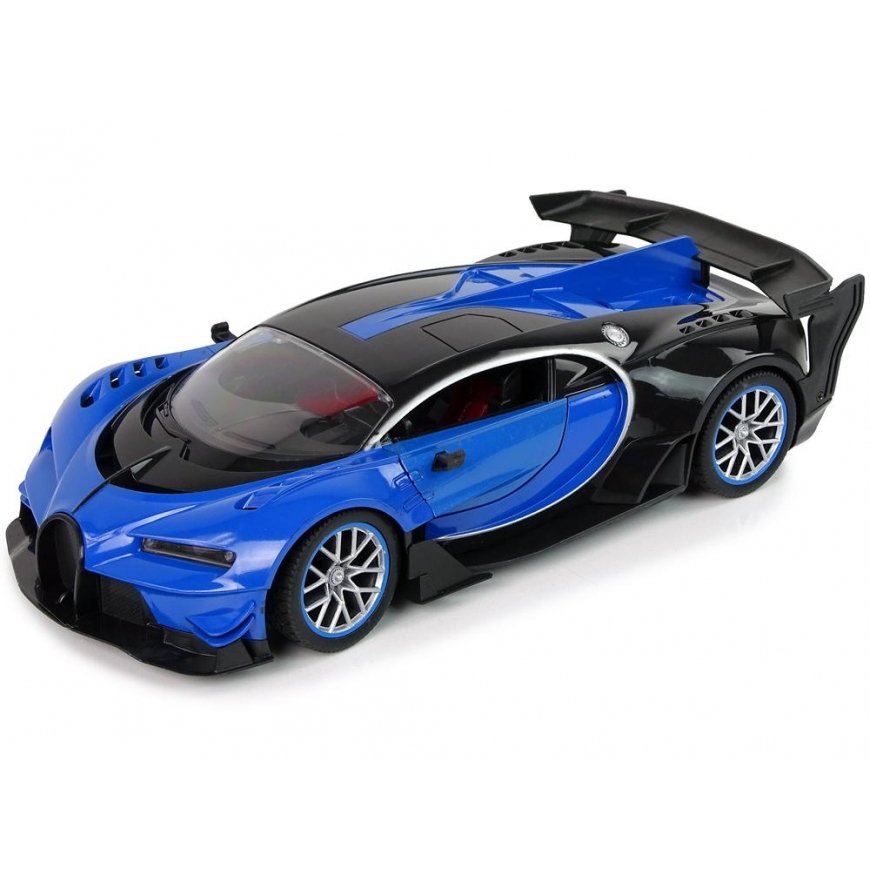 Lean Toys Lean Radijo bangomis valdomas automobilis Bugatti mėlynas – 2