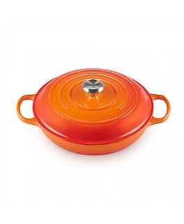 Le Creuset Cast iron pot shallow 30cm | 3.5L white