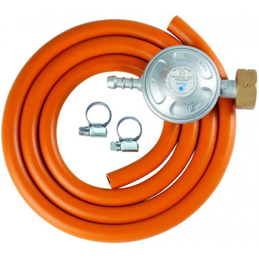 LPG gas cylinder connection kit, 37 mbar reducer, 1.5 m – 2