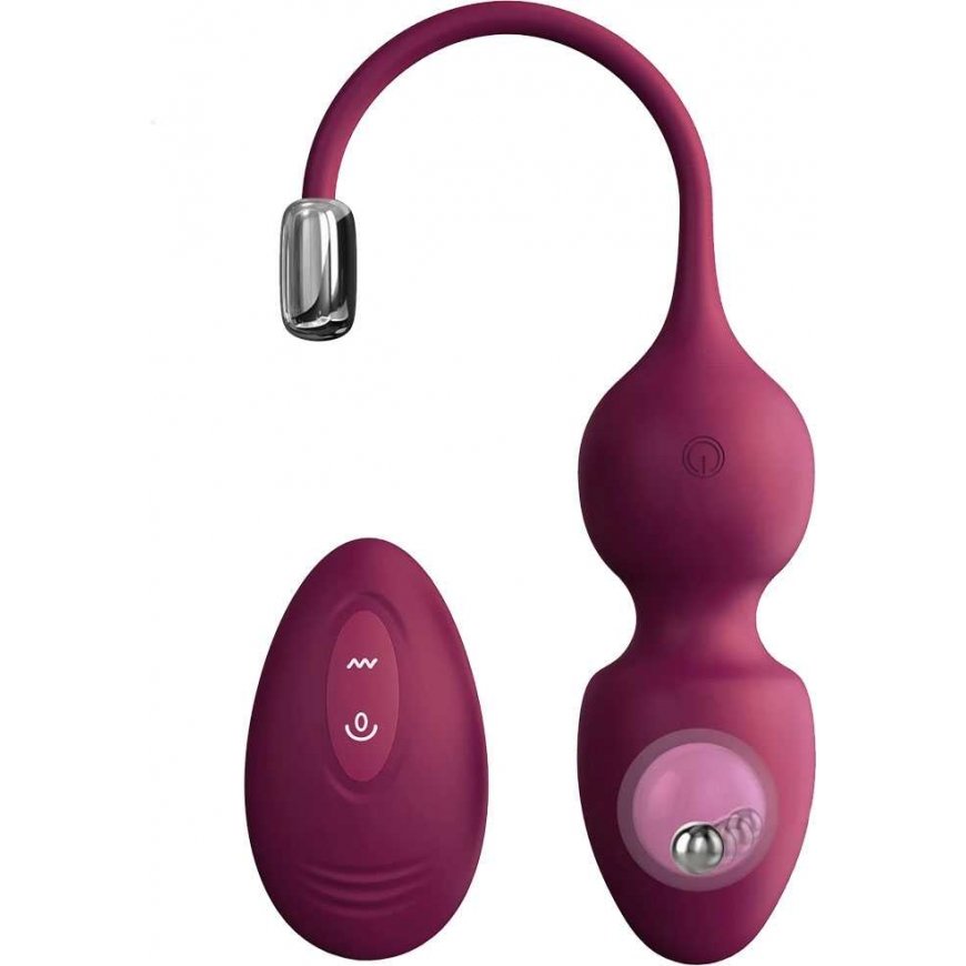 Marc Dorcel Love Balls vibruojantys geišų kamuoliukai, valdomi Plum pultu – 4