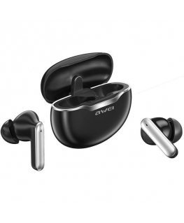 AWEI słuchawki Bluetooth 5.4 T20 ENC TWS + stacja dokująca czarn