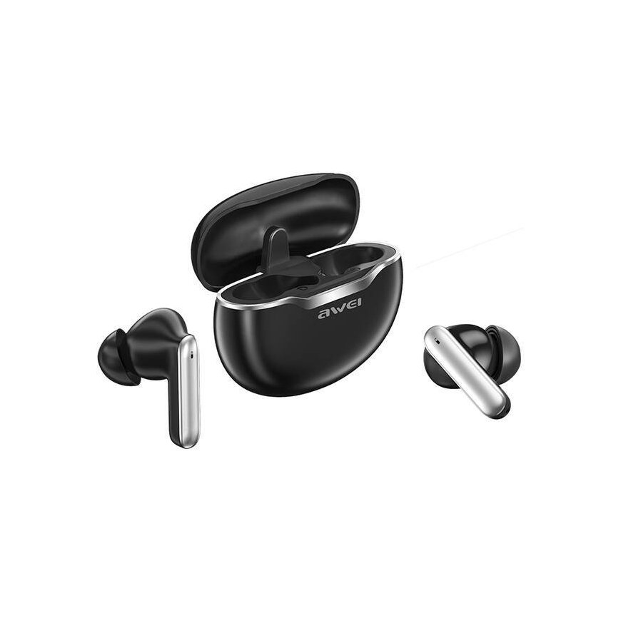 AWEI słuchawki Bluetooth 5.4 T20 ENC TWS + stacja dokująca czarn