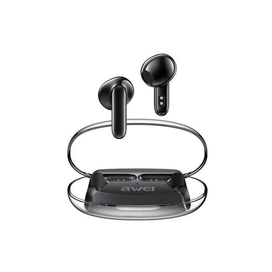 AWEI słuchawki Bluetooth 5.4 T20 ENC TWS + stacja dokująca czarn – 2