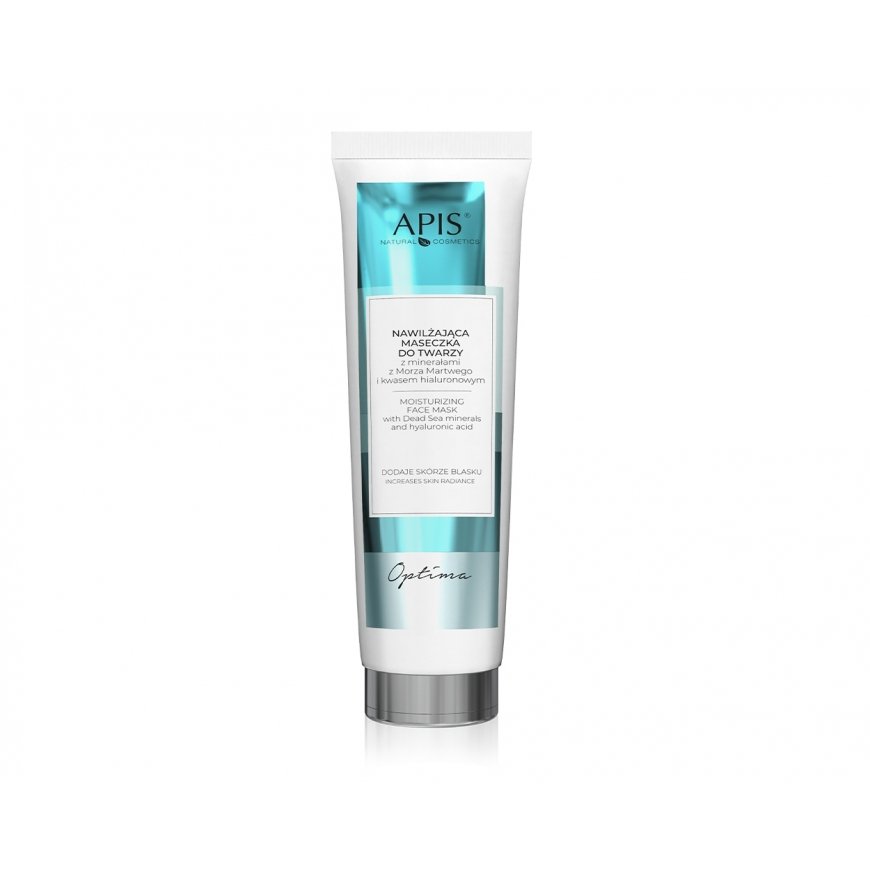 APIS_Optima Moisturizing Face Mask maseczka nawilżająca do twarzy z minerałami z Morza Martwego i kwasem hialuronowym 100ml – 2