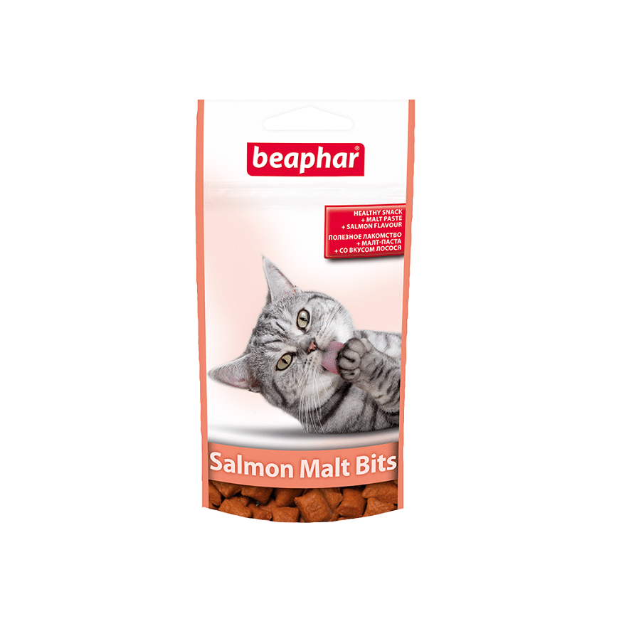 Vitamin supplement - Beaphar Malt-Bits with salmon, 35g (75pcs)