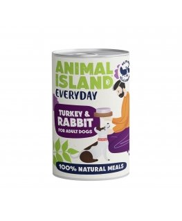 ANIMAL ISLAND Everyday Turkey and rabbit - wet cat food - 400g