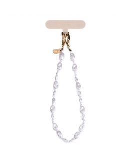 Case UNIQ Coehl Perla Handstrap universal sznurek do telefonu na rękę white/white pearl