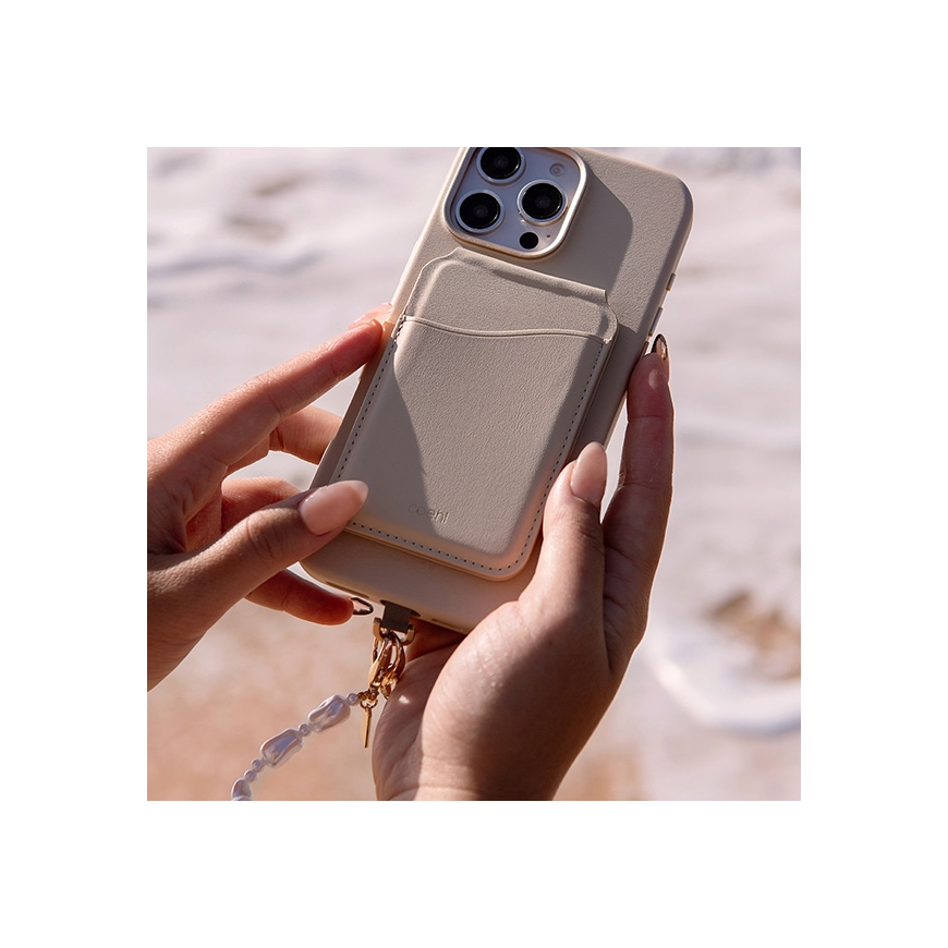 Case UNIQ Coehl Perla Handstrap universal sznurek do telefonu na rękę white/white pearl – 5