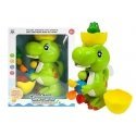 Lean Toys Swimming dinosaur grinder that sprays water