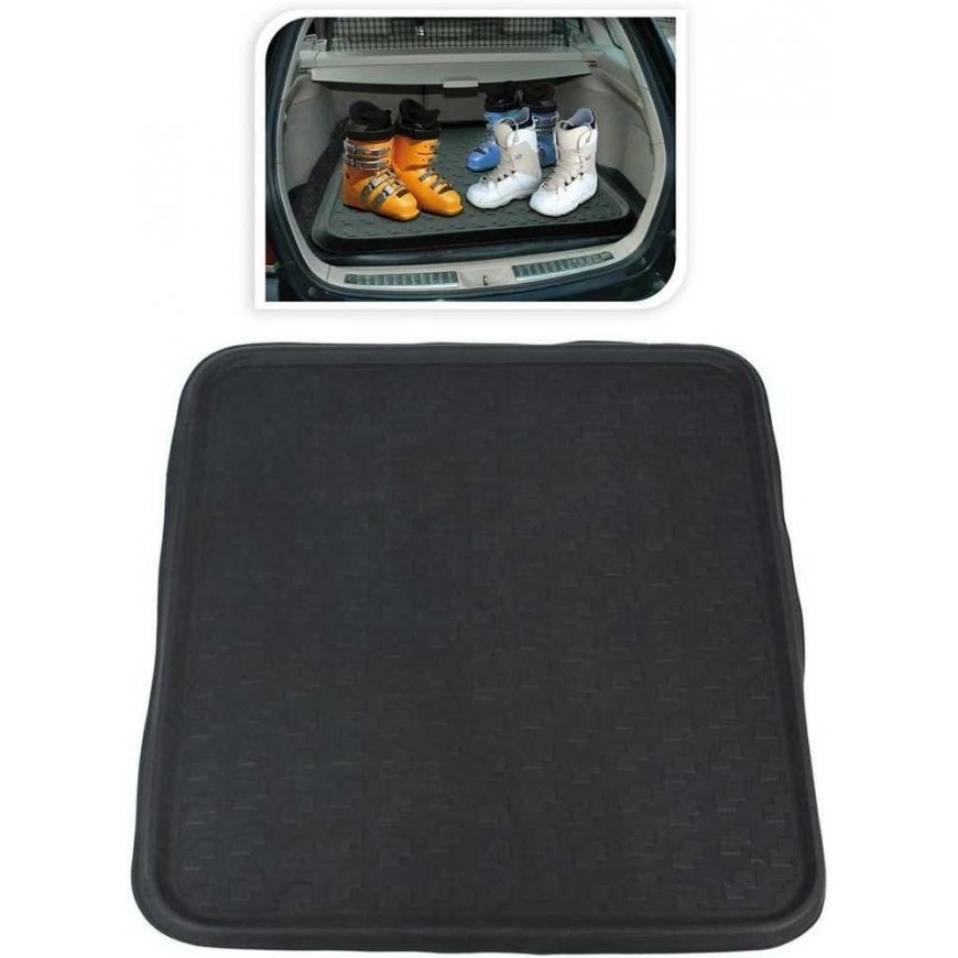 Home Styling Collection DROP LINEN RACK DRY PAD LUGGAGE CARPET 100x90CM GRAY – 4