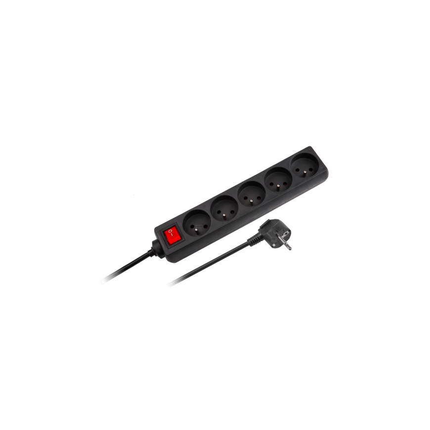 Rebel extension cord 5 sockets with switch 3m - 1.5mm