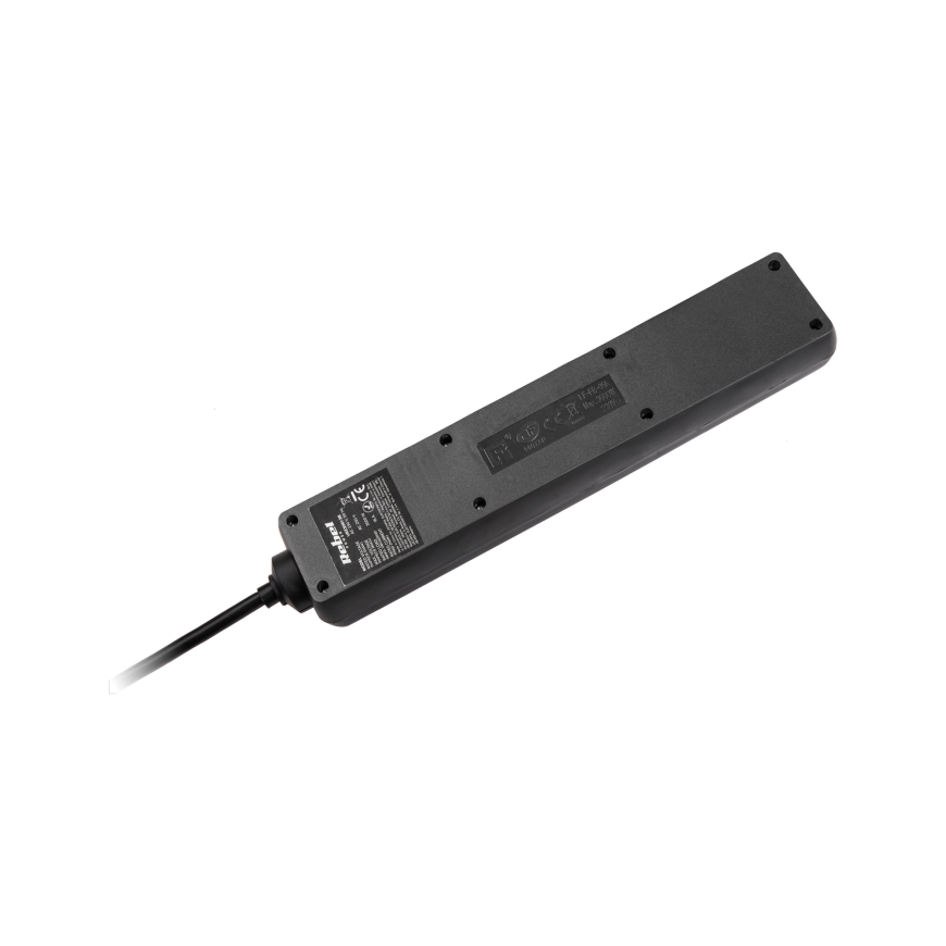 Rebel elektros tinklo ilgintuvas 5 lizdai su jungikliu 3m - 1.5mm – 3