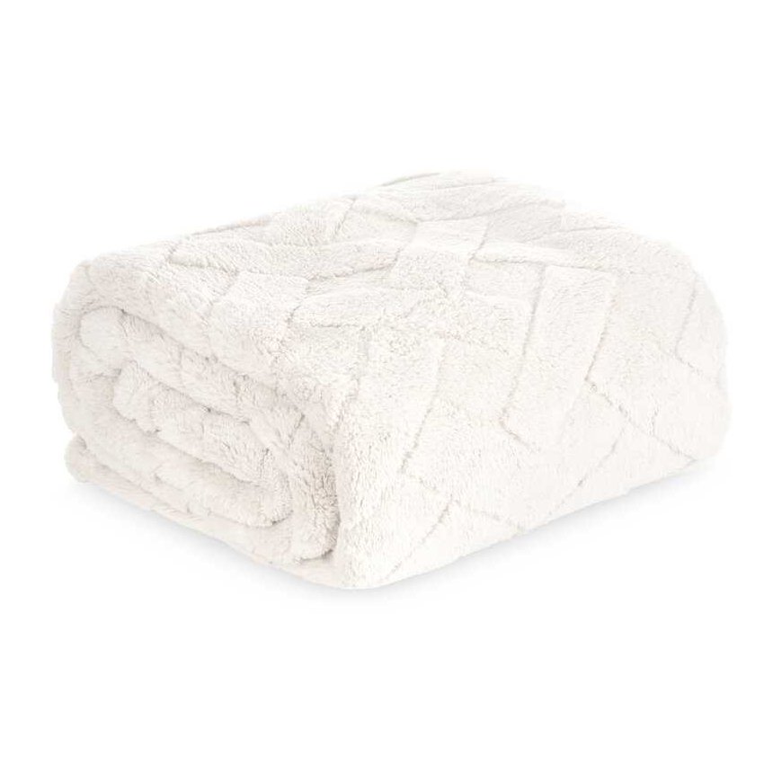 Eurofirany Koc narzuta 170x210 Caro cream with microfiber D91 – 4