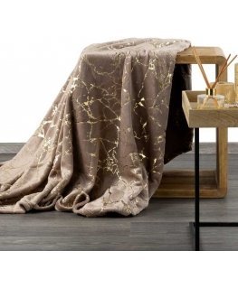 Eurofirany D91/K/GLAMO/BE+Z 150X200 BEIGE+GOLD