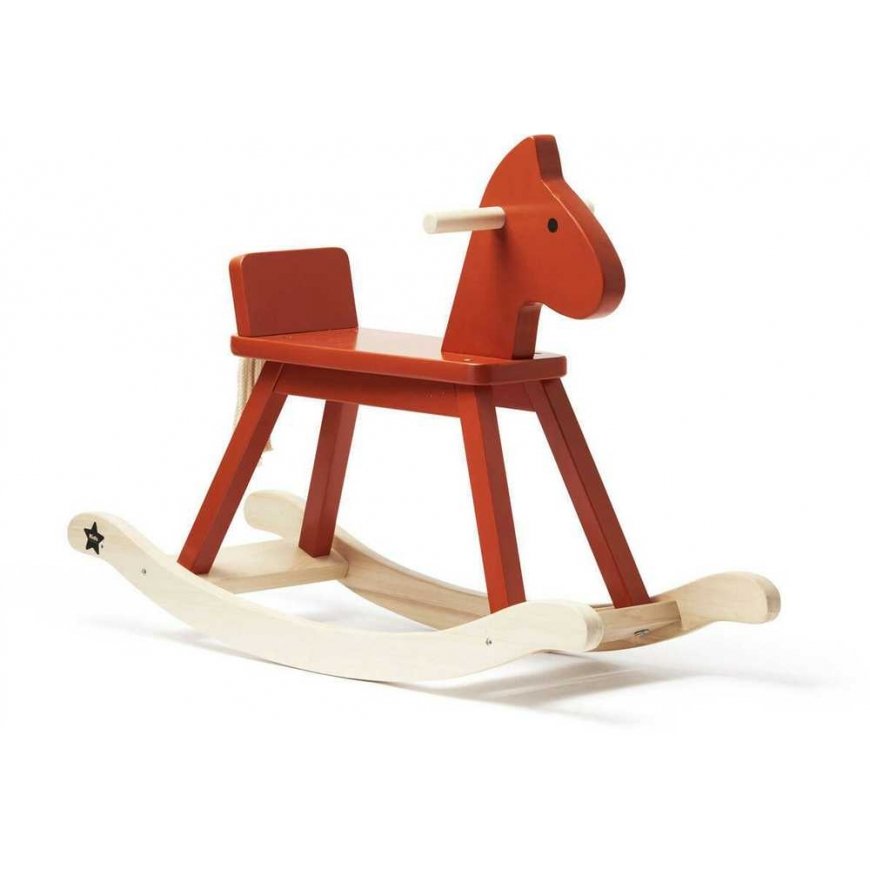 Kids Concept Children's concept - rocking horse | Orange Red (CARL LARSSON)