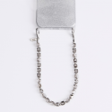 Dėklas UNIQ Coehl Candy Gem Handstrap universalus sznurek do telefonu na rękę sidabrinė/sidabrinis sparkling Dėklas UNIQ Coehl Candy Gem Handstrap universalus sznurek do telefonu na rękę sidabrinė/sidabrinis sparkling
