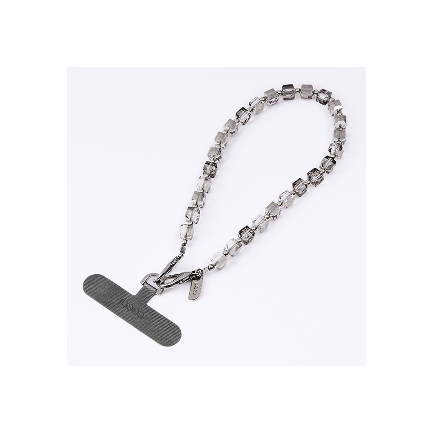 Case UNIQ Coehl Candy Gem Handstrap universal sznurek do telefonu na rękę silver/silver sparkling – 3