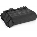 Narzuta Vanesa 170x210 black with fringe Eurofirany