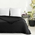 Narzuta Vanesa 170x210 black with fringe Eurofirany