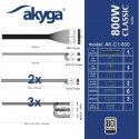 ATX Power Supply 800W Akyga AK-C1-800 P4+4 2x PCI-E 6+2 pin 6x S ATX Power Supply 800W Akyga AK-C1-800 P4+4 2x PCI-E 6+2 pin 6x S
