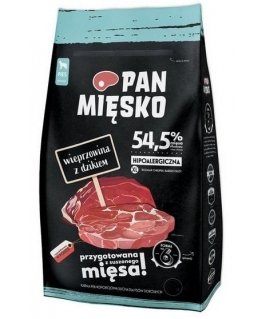 PAN MIĘSKO Cūkgaļa ar mežacūku XL - sausā suņu barība - 20kg