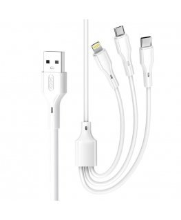 XO cable NB230 3w1 USB - Lightning + USB-C + microUSB 1,0m 2,4A