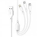 XO cable NB230 3w1 USB - Lightning + USB-C + microUSB 1,0m 2,4A XO cable NB230 3w1 USB - Lightning + USB-C + microUSB 1,0m 2,4A