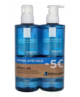 La Roche-Posay LRP Effaclar Purifying Foaming Gel Duo Set, 800 ml