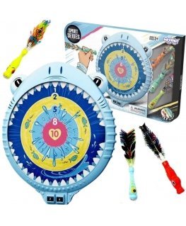 WOOPIE Magnetic Dart Game Dart Board Happy Shark